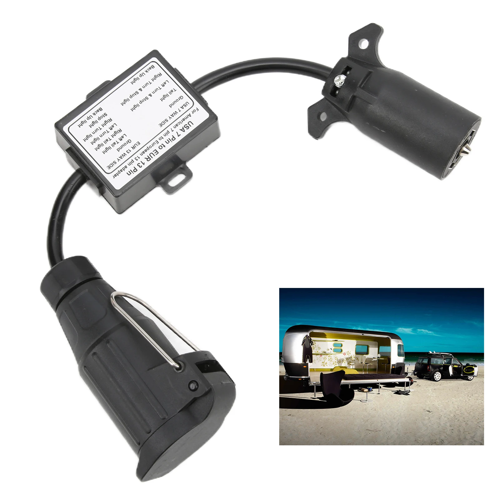 7-контактный Пластиковый Соединитель Прицепа Автомобильный Разъем