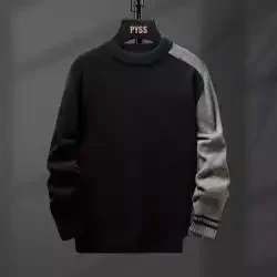 Мужской свитер с высоким воротником полуполо внутренний вязаный базовый слой