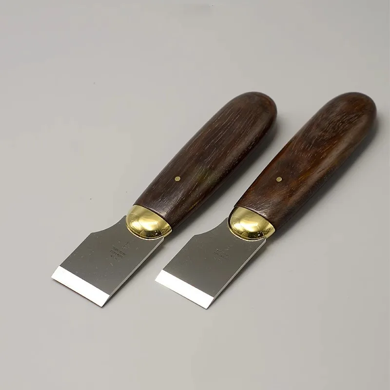 Нож для резки кожи YORKSHINE M390/440C ручка из стали и дерева инструмент ручной работы в