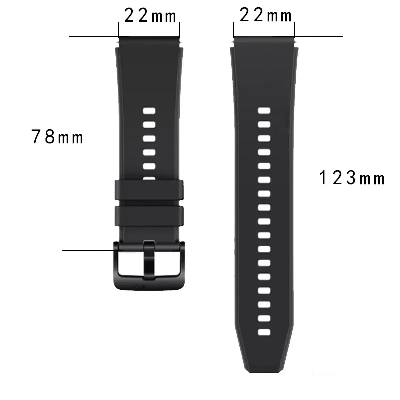 

Hot Sales Band Sport Silicone Replaceable Wrist Strap Fashion Bracelet Watchbands for Huawei Watch GT2 Pro Strap for Huawei Watc