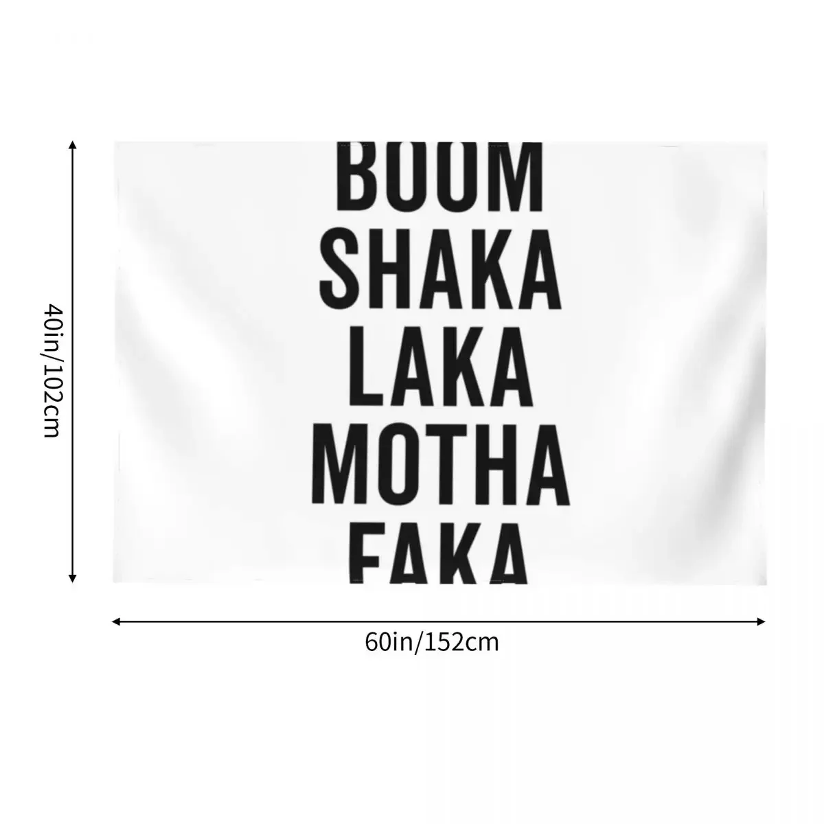 Бум Шака Лака Забавная цитата Гобелен Настенный декор гобелен