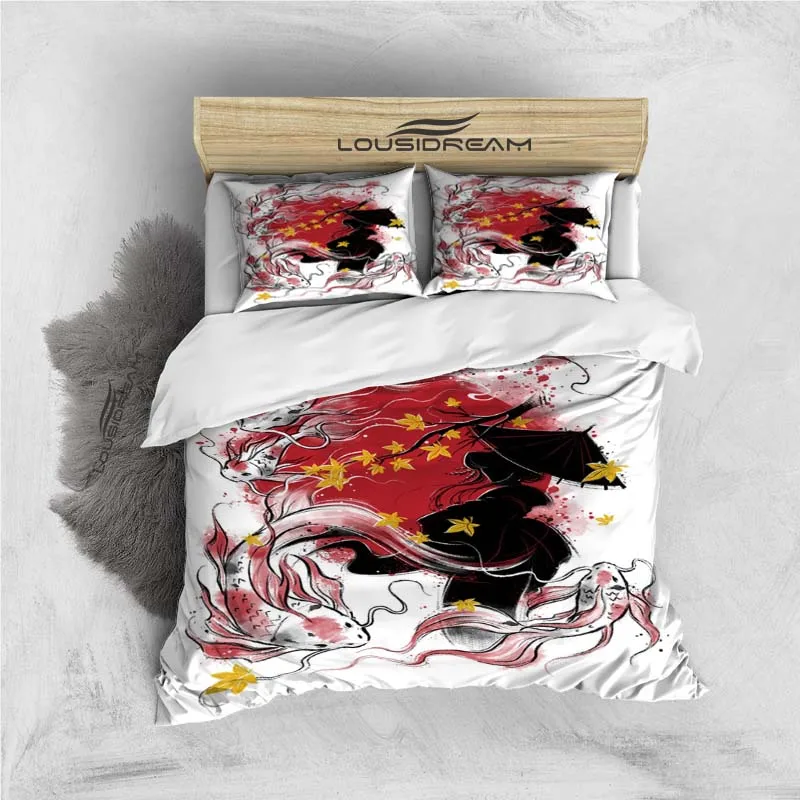 

Комплект постельного белья в японском стиле Ct Fox, пододеяльник с наволочкой, односпальное, Двухспальное, двуспальное одеяло, покрывало для к...
