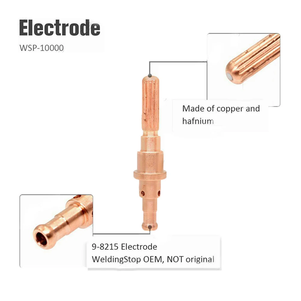 

Consumables 9-8215 Electrodes For Thermal Dynamics High Quality Replacement Spare Parts 5 Pieces Accessories Copper