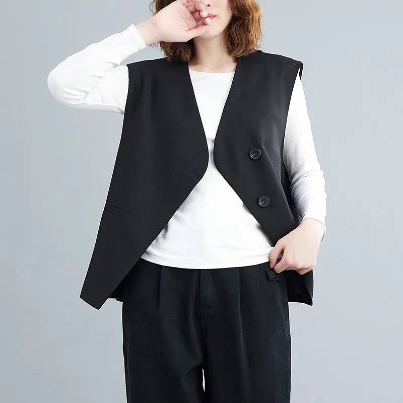 Женский саржевый жилет большого размера классический золотистый черный топ без