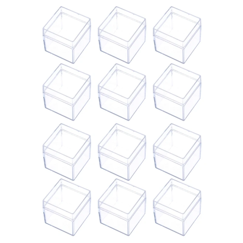 

12pcs Clear Candy Box Jewelry Bracelet Office Dormitory Party Background