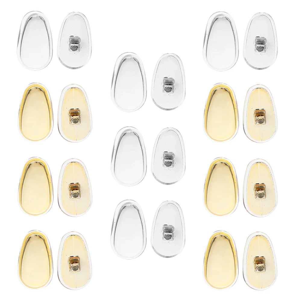 

12 Pairs Glasses Frame Nose Pads Eyeglass Nose Cushion Replacements Anti-skid Pads