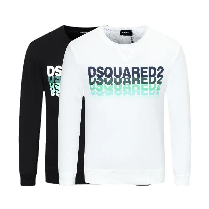 

Men Letter Printed Pullovers Dsquared2 Italian Brand Slim Sweatshirts New Male DSQ2 Men's Hip Hop Casual Sweatshirt Size M-3XL