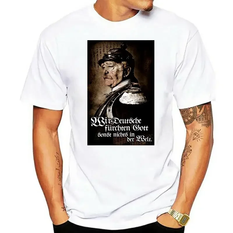 LE Bismarck Vissannu Kaiserreich Gloria Fun Motiv Kult Мужская футболка 100% хлопок Рубашки с принтом