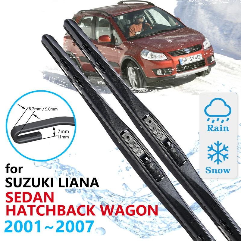 

Car Front Wiper Blades For Suzuki Liana 2001~2007 Sedan Hatchback Wagon Windshield Windscreen Brush Accessories 2002 2003 2004