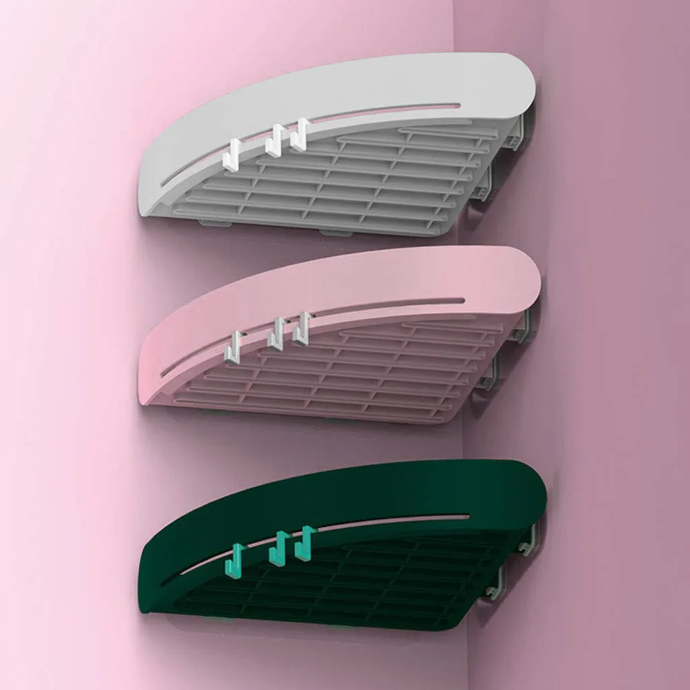 Угловая треугольная полка для ванной комнаты настенный органайзер шампуня