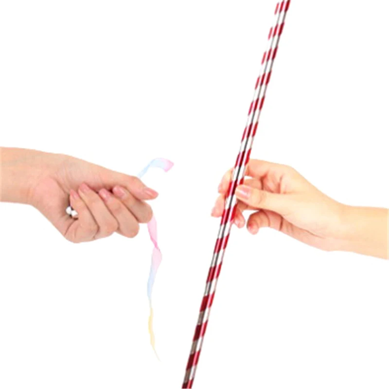 

1pc 70cm Plastic Appearing Cane Steel Elastic Rod Magic Tricks Wand Telescopic Magic Props Halloween Toy Stage Props