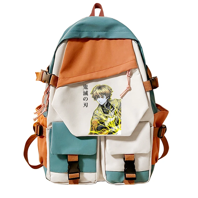 

Fashion 2023 Demon Slayer Anime Cartoon School Bag for Adults Large Capacity Manga To Travel Daily Girls' Bookbags Demon Slayer
