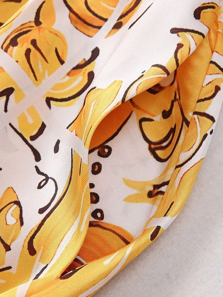 Женское Элегантное Длинное Платье AELESEEN лето 2024 туника с воротником и поясом