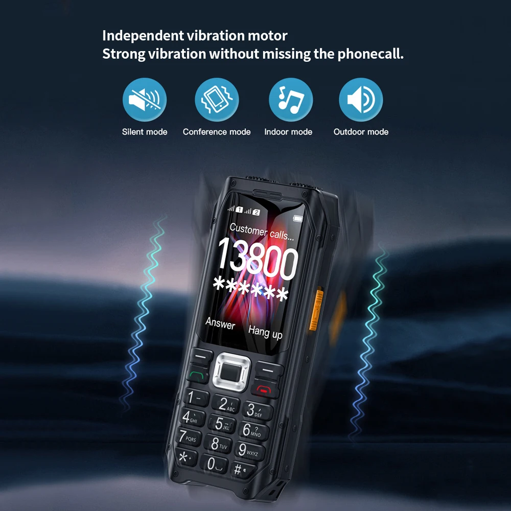 SOYES K80 GSM 2G Mobile Phone 1800mAh Dual SIM Cards Double Torch Flashlight Loud Sound MP3 FM Vibration Elder Cellphone