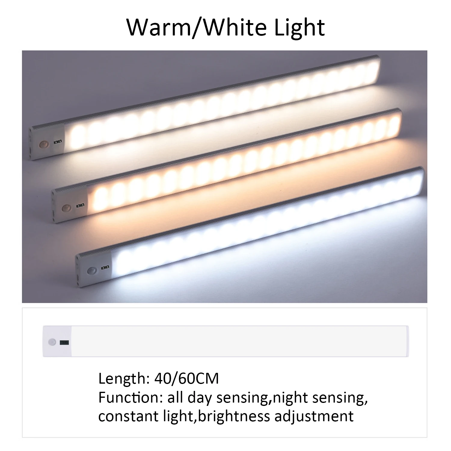 Светодиодный USB Перезаряжаемый теплый белый переключатель индукционный диммер