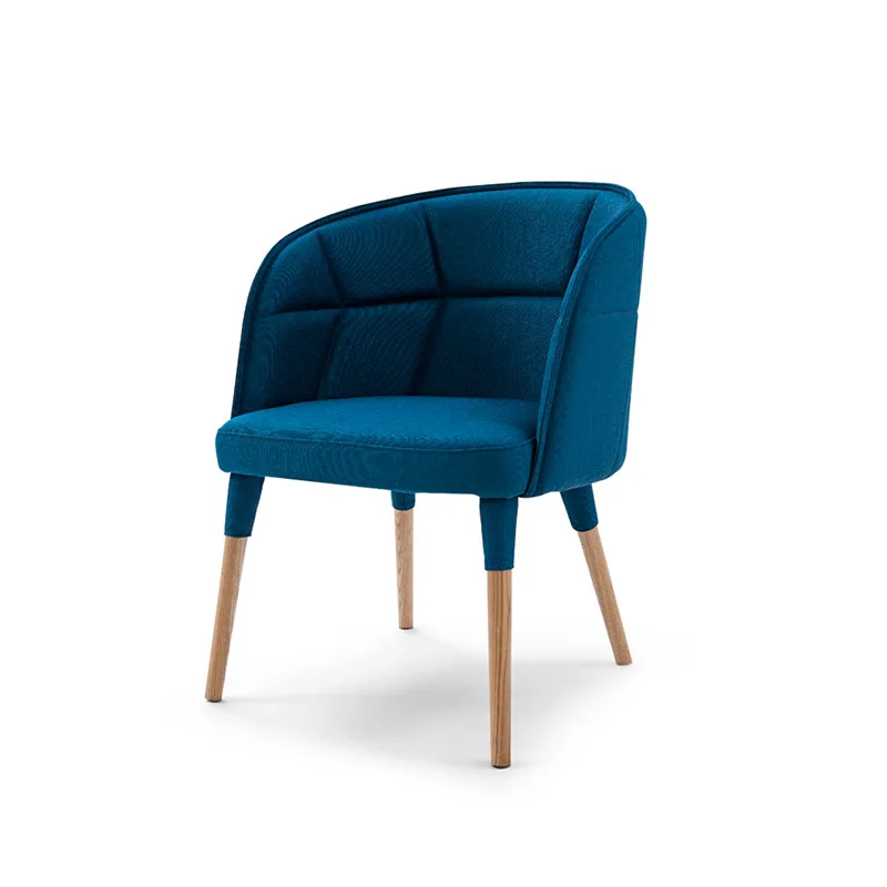 

Тканевый стул для отдыха, обеденный стул из твердой древесины, простой креативный Диванный стул, компьютерный стул, мягкое кресло с одной ручкой