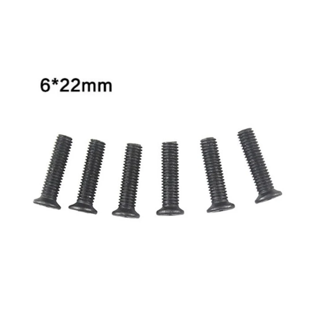 6 шт. крепежный винт M5 20 мм M6 22 с левой резьбой для 1/4 ''UNF 1/4'' UNF сверлильный