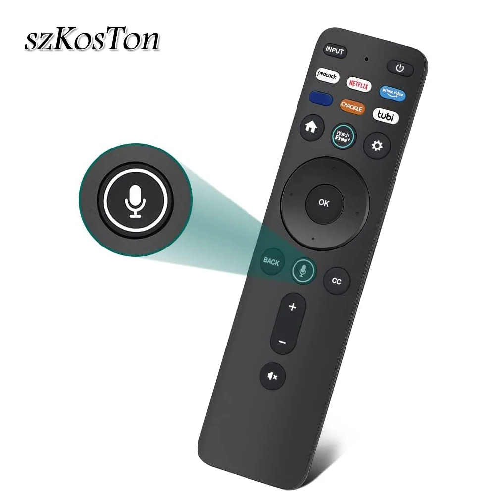 Сменный голосовой пульт дистанционного управления для VIZIO Smart TV D/M/P/V Series 4K HDR инфракрасный Bluetooth совместимый пульт дистанционного управления XRT260 Сменный голосовой пульт дистанционного управления для VIZIO Smart TV D/M/P/V Series 4K HDR инфракрасный Bluetooth совместимый пульт дистанционного управления XRT260