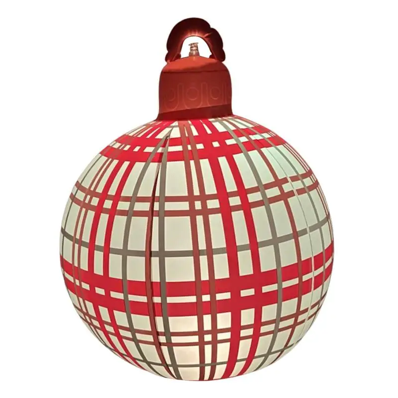 

Светильник Up надувной Рождественский шар, украшенный уличными гигантскими шариками из ПВХ, 60 см, украшения для рождественской елки, уличный игрушечный шар