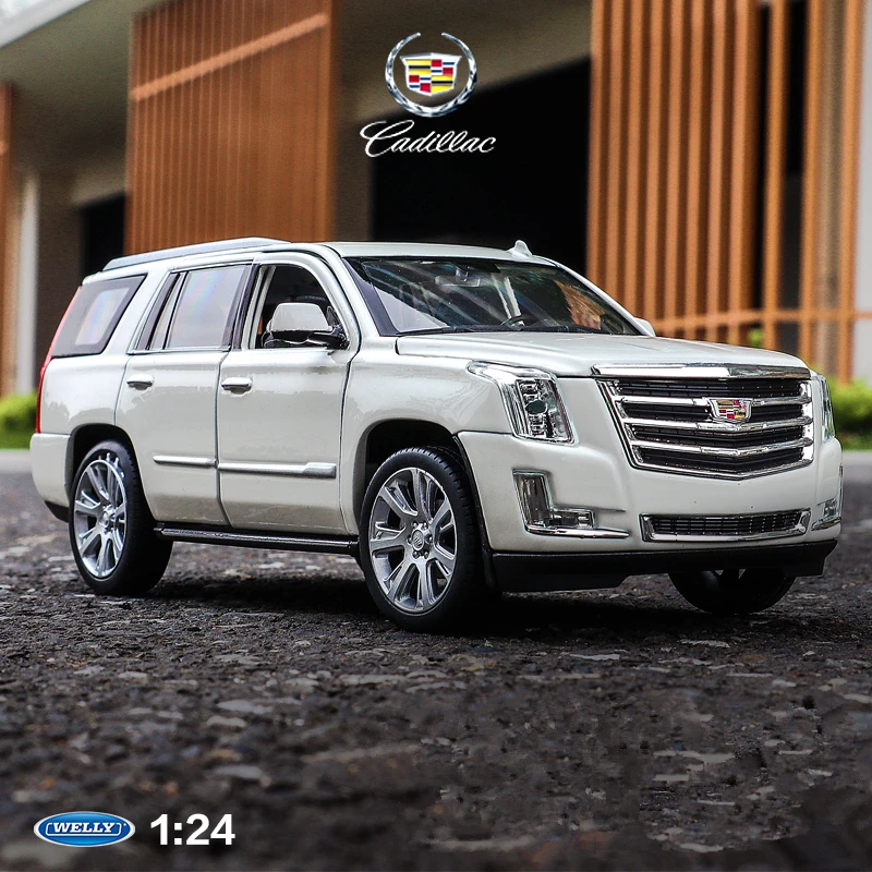 

WELLY 1:27 Cadillac Escalade SUV Alloy Car Model Diecasts Metal Toy Vehicles Car Model High Simulation Collection Childrens Gift