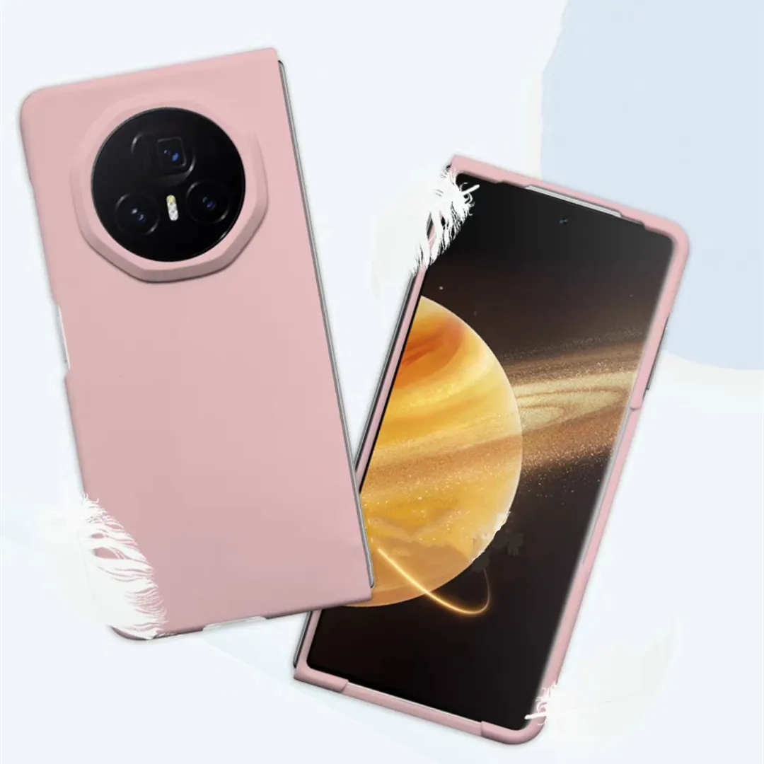 Комплект 2в1 оригинальный жидкий силиконовый чехол для HONOR Magic V3 V2 MagicV3 матовый