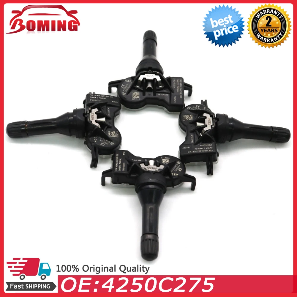 Датчик давления в шинах TPMS 4250C275 для Mitsubishi Attrage Eclipse Cross Mirage Pajero Sport 2013-2024 433 МГц 4250F187