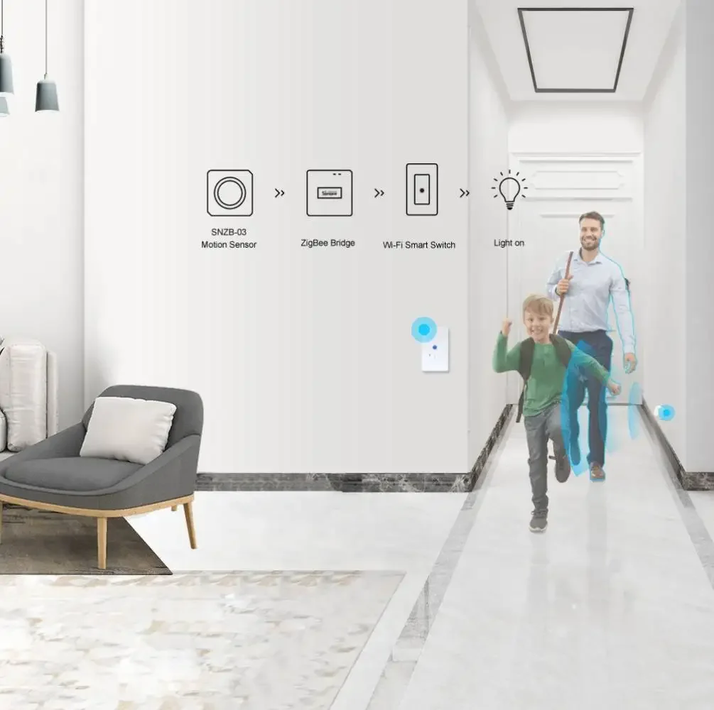 Датчик движения ZHA Home Assistant ZBBridge EWeLink APP Zigbee