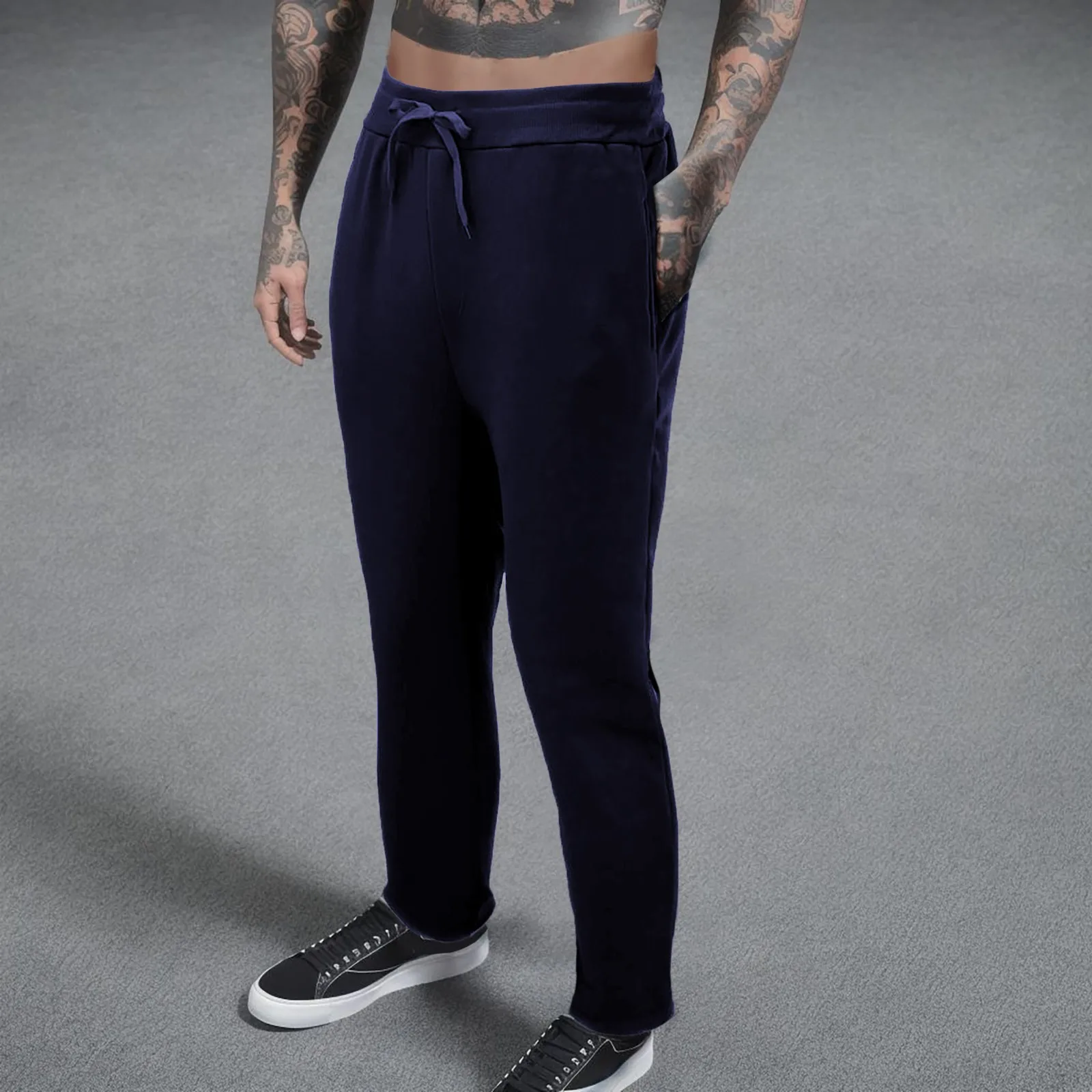 Повседневные спортивные Прямые хлопковые облегающие прямые трубы повседневные