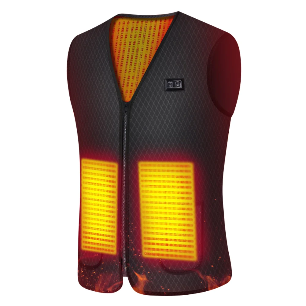 7-зонный жилет с подогревом электрическим 3-уровневый регулируемый моющийся