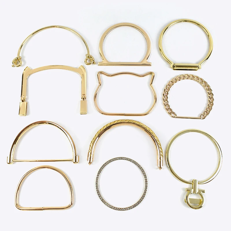 2Pcs Deepeel Metal Bag Handles DIY Handmade Sewing Brackets Purse Frame Handle for Making Handbag Hardware Wallet Accessories | Багаж и