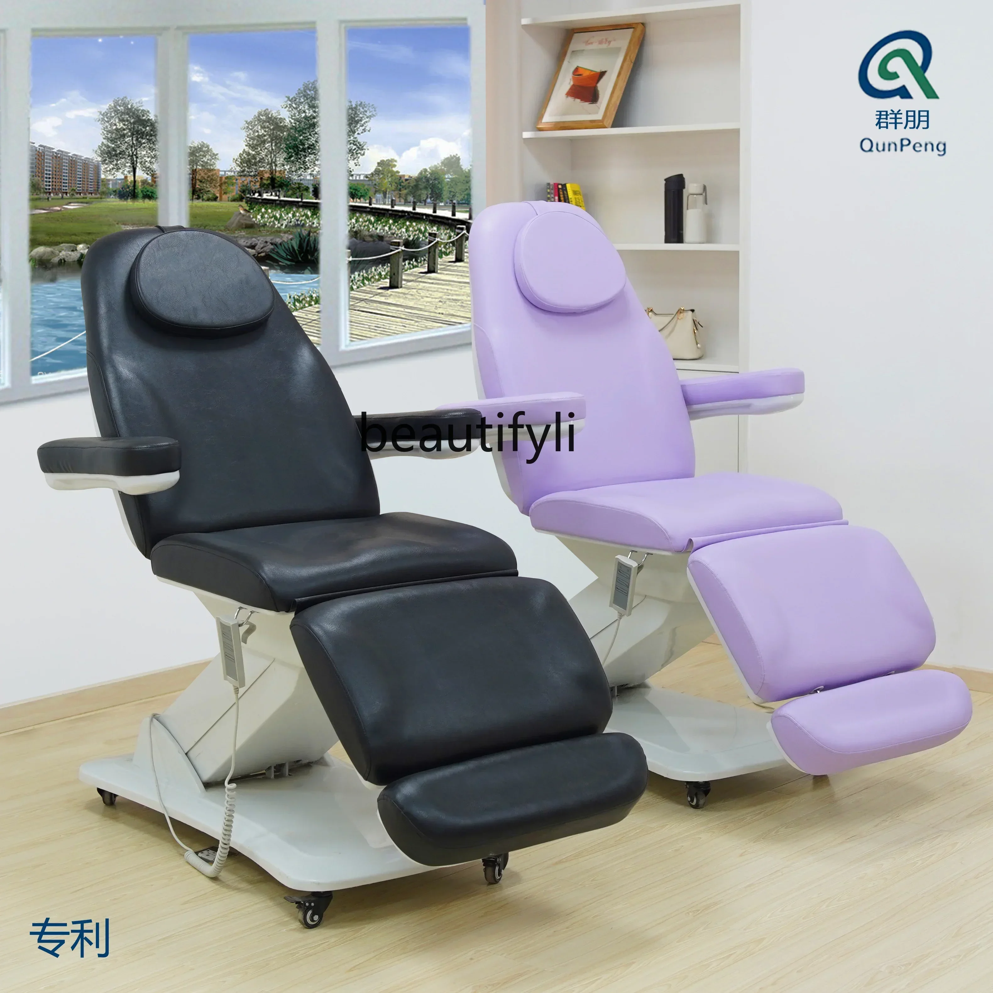 Micro-Finishing Beauty Massage Tattoo Embroidery Meijiemei Gums Physiotherapy Chair Folding Medical Bed