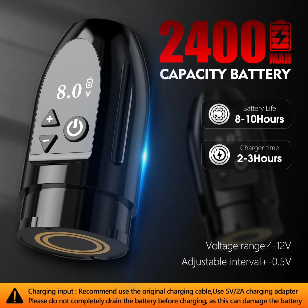 XNET Profession Беспроводная тату-машинка Комплект ручек Бессердечный двигатель