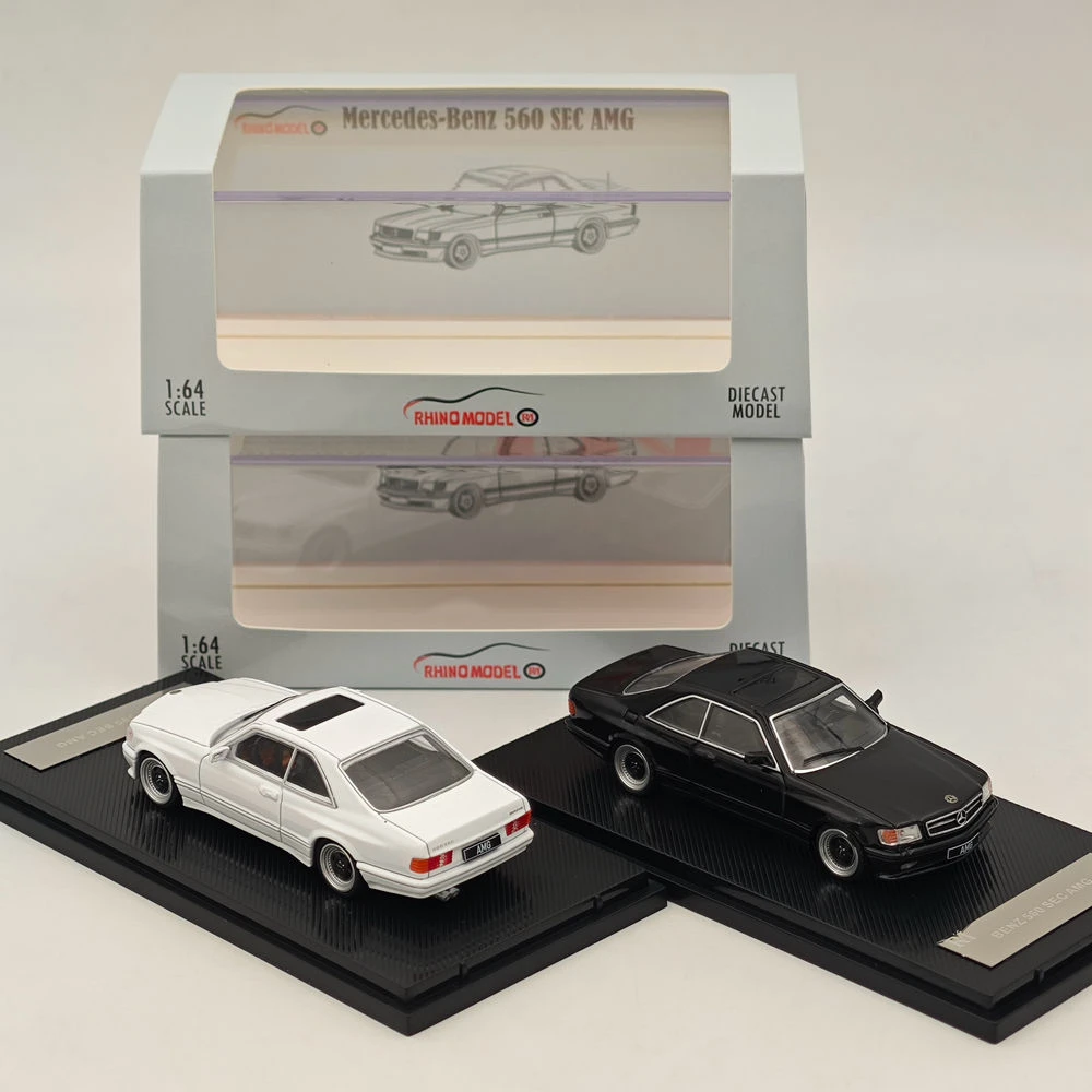 Фото Литой под давлением RM, масштаб 1:64, Mercedes-Benz 560SEC AMG W126, модель автомобиля из сплава, Коллекционная игрушка, подарок, сувенир, украшение для дисплея №2
