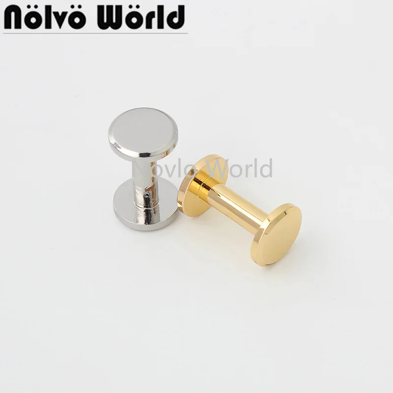 

50 pieces 3 colors 11*15mm nail rivet for DIY women leather bag studs screw buttons craft decoration accessories