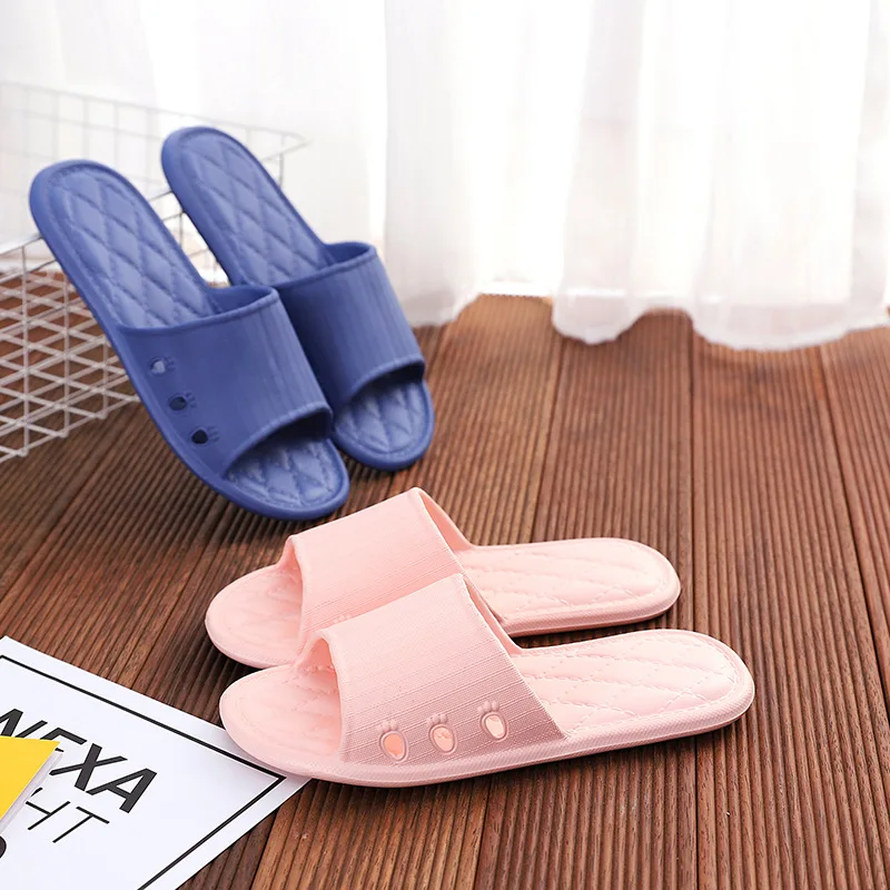 Non-Slip Slippers Men Women Indoor Home Slides Bathroom Waterproof Shoes Soft Bottom Outer Wear Sandals