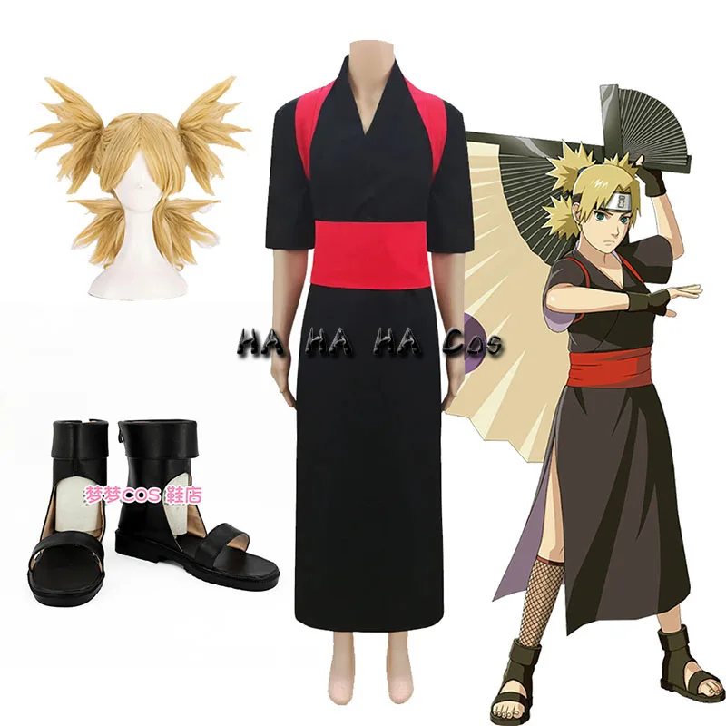 Nara temari Anime Cosplay Costume Halloween Carnival Suit Halloween Dress Up Clothes Party Costumes Wig Shoes Costume Accessory