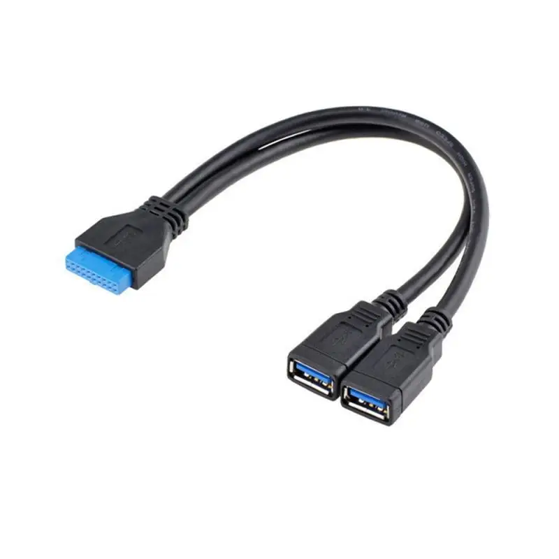 

3.0 Motherboard 20 Pin Header Extension Adapter Cable, USB Double Connector Female to Female Extender,20pin USB3 Cable 50CM