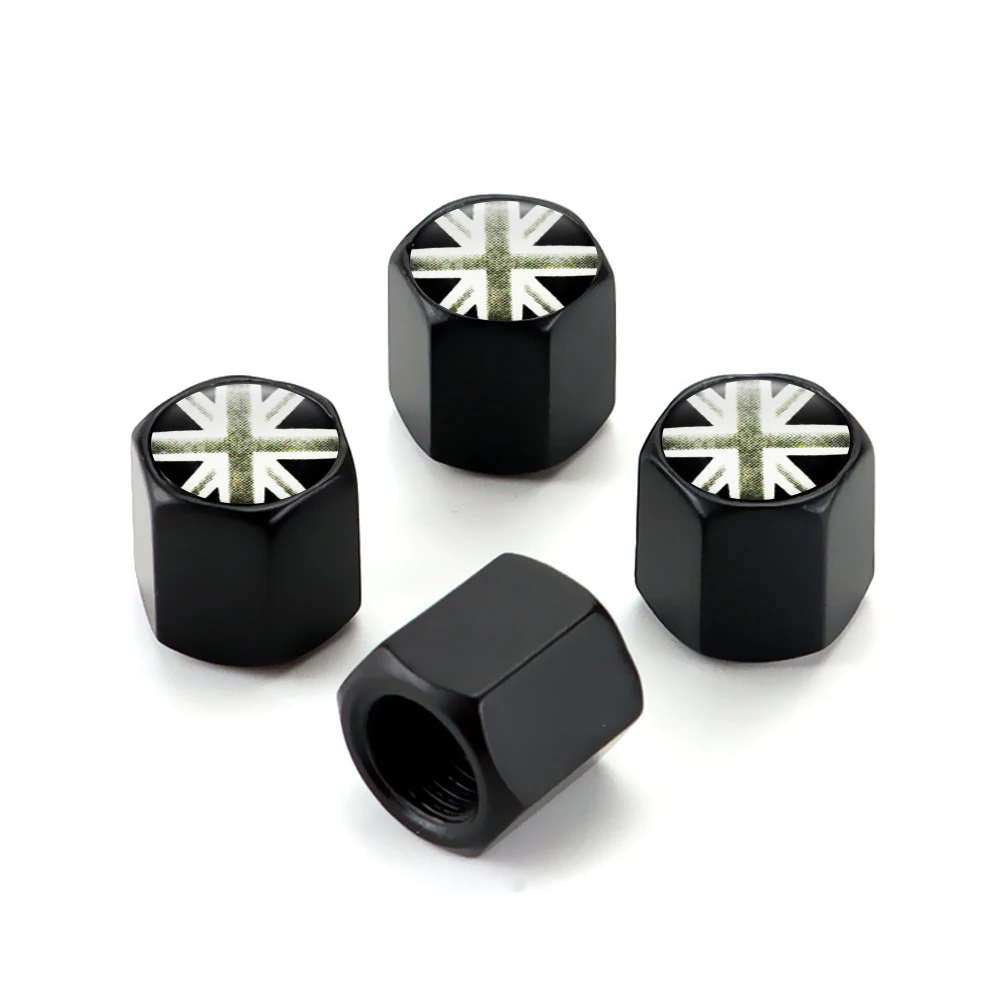 

4 шт., флаг Великобритании, Англия для Jaguar Lotus MG для Land Rover Mini Cooper, автомобильные аксессуары, автомобильные колпачки штока воздушного клапана