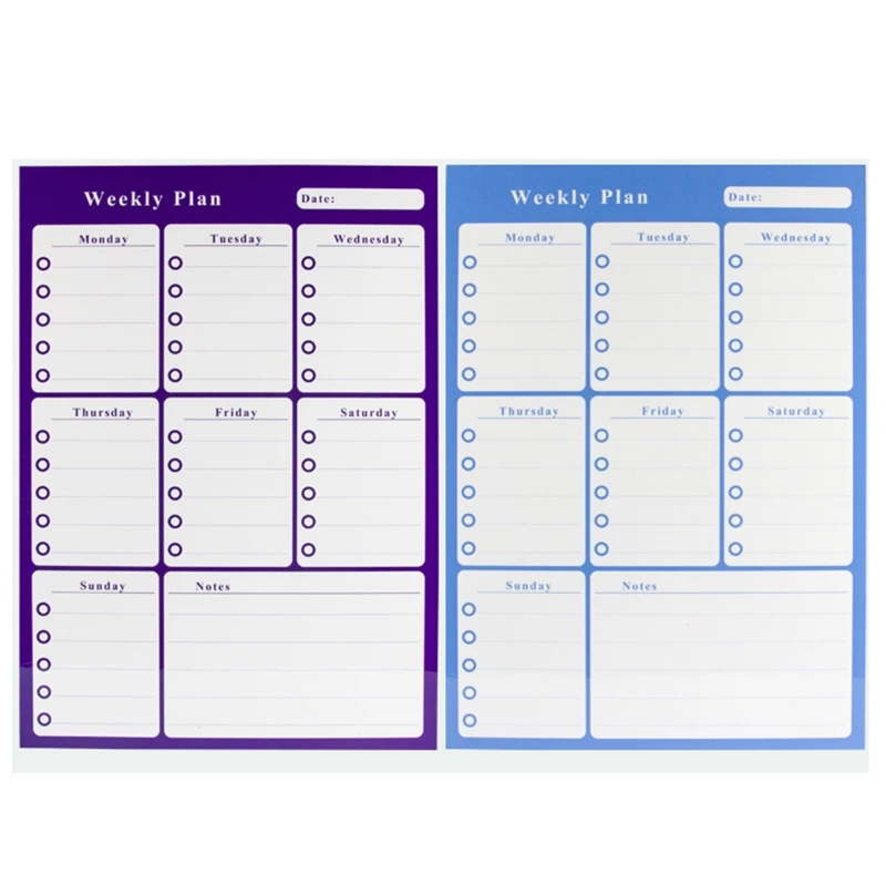Monthly Planner Schedule Sticky Notes Pad with Marker Eraser Self-adhesive To-do-list Board for Home Fridge Wall Door