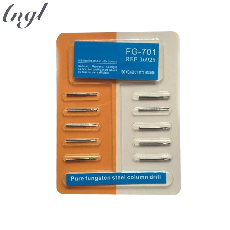 

10 pcs/lot Dental Tungsten Steel Carbide Burs Drills for High Speed Handpiece Bits Fissure Dental Tools Dentistry Lab Equipment