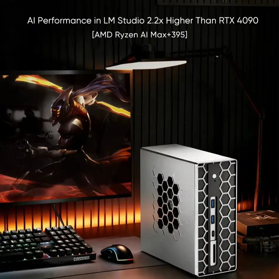 Фото Игровой мини-ПК Topton 128 ГБ LPDDR5 с ИИ, AMD Ryzen AI Max+395 Radeon 8060S, 4*M.2 NVMe, NAS, компьютер-файрвол, два сетевых порта 10G/2.5G, WIFI7 №2