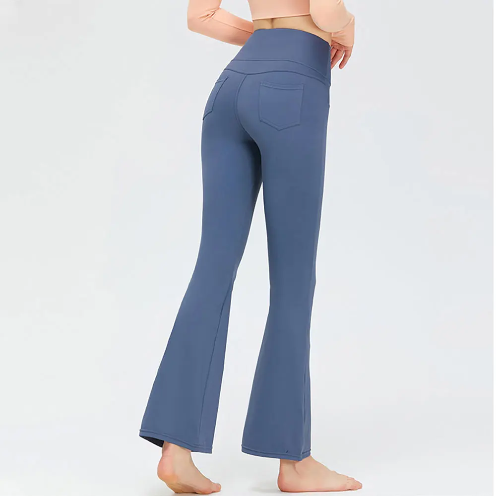 Lulu Flare Pants Women Yoga Pants Super Stretchy High Waist Leggings Gym Workout Palazzo Flared Wide Killer Legs Trousers