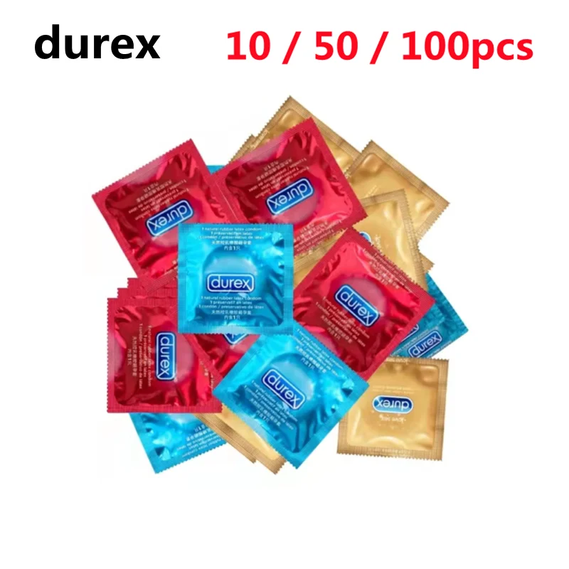 Презервативы Durex 52 мм смешанные 10-100 шт. чувствительность 4 типа стандартные