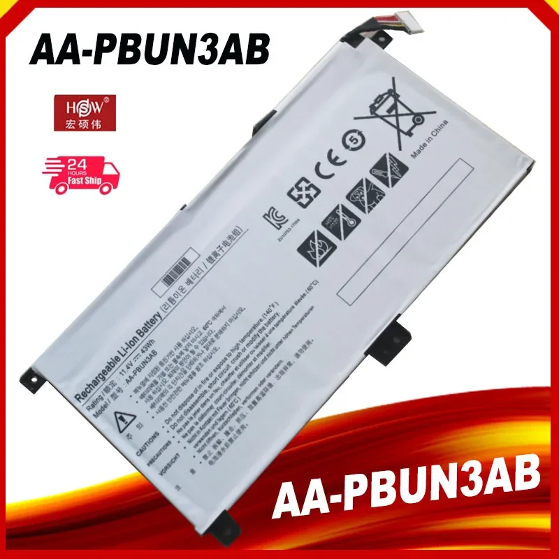 Аккумулятор AA-PBUN3AB AA-PBUN3QB для ноутбука Samsung 7 BA43-00377A NP740U3L-L02US NP740U3M-K01US NP800G5M 800G5M NP740U5M 43