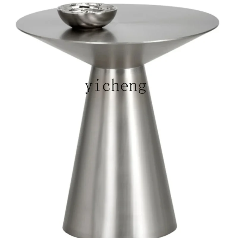 Маленький кофейный столик XL Nordic modern из нержавеющей стали с титановым покрытием