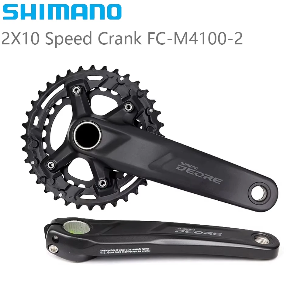 SHIMANO Deore FC-M4100-2 Кривошип для горного велосипеда 2x1 0 скорость 170/175 мм 26-36T BB52 MT501