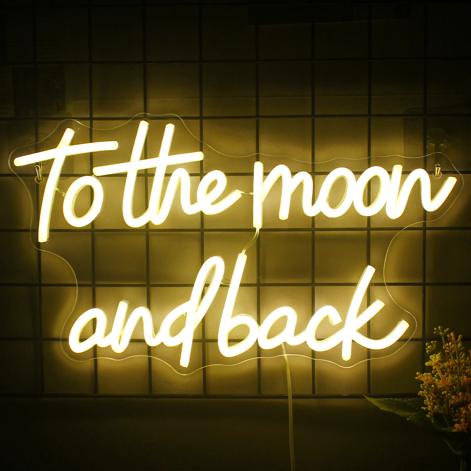 

To The Moon And Back Neon Sign Wedding Birthday Party Engagement Bar Club Hotel Home Led Lights Bedroom Art Wall Decor