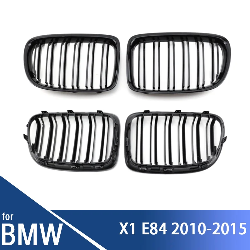 

Bright Black M Look Front Bumper Kidney Grill Double Slat Racing Sport Grille for BMW X1 E84 2010-2015 Car Accessories