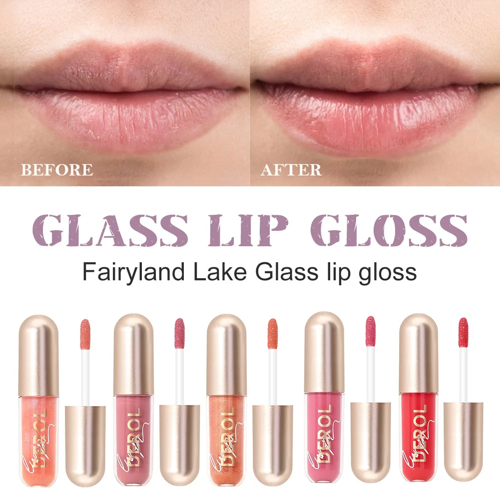 

Liquid Lipstick Translucent Long Lasting Lip Gloss Plumping Lipgloss Moisturizing Lip Tint Shiny Glitter Lip Primer Makeup