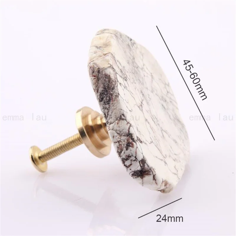 

Knob and Handle Nordic Brass Stone Cabinet Door Knobs Home Furniture Decoration Cupboard Handles